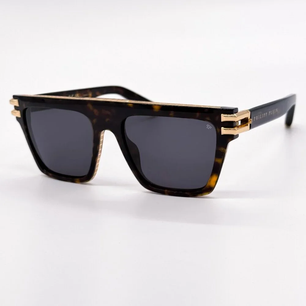 NEW PHILIPP PLEIN ICON SPP108M 0722 HAVANA UNISEX SUNGLASSES PHILIPP PLEIN